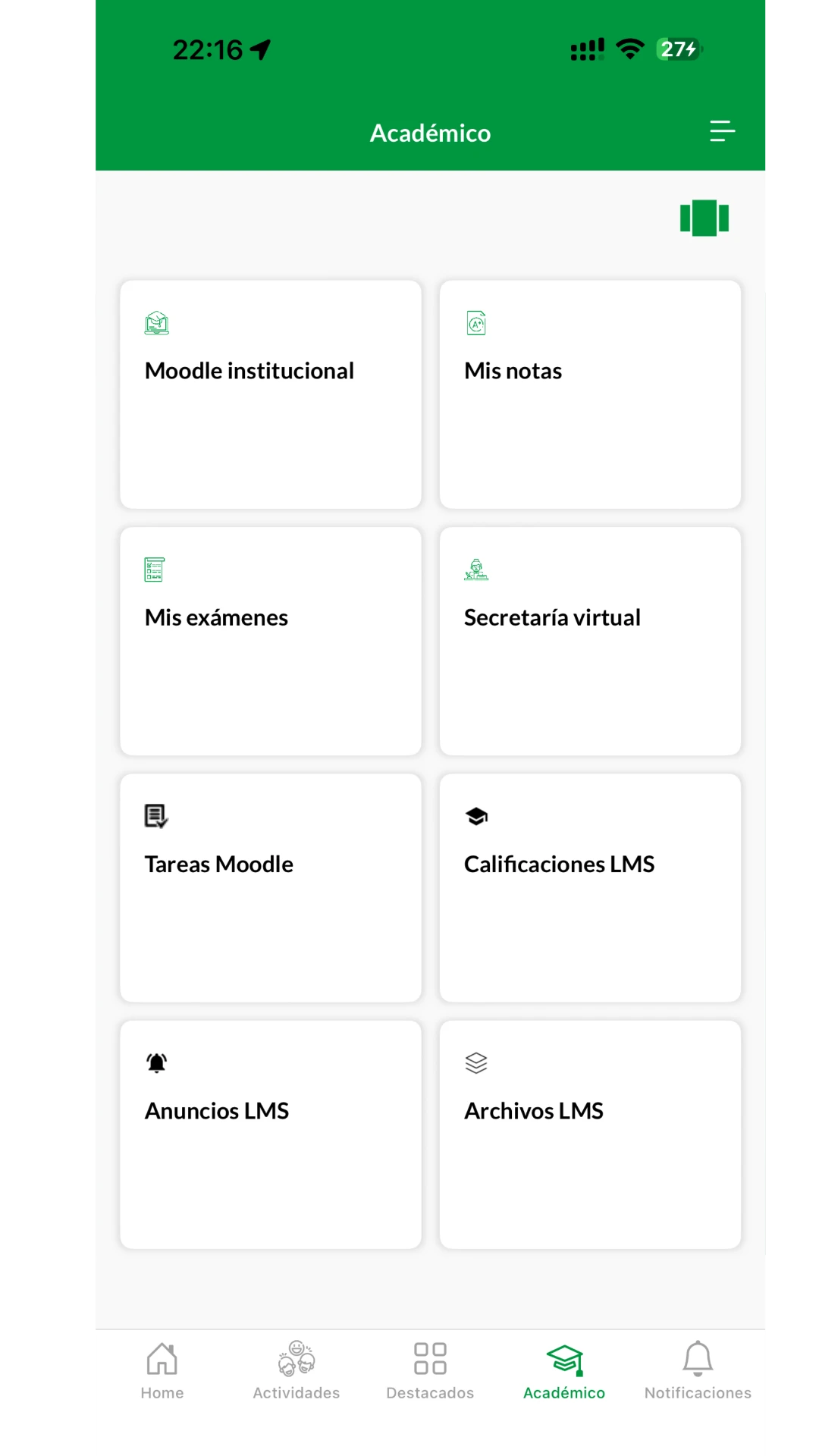 Área académica